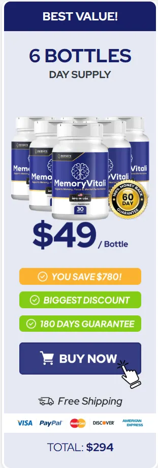 Memoryvitali Pricing